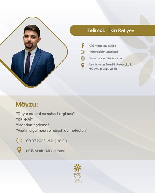 İstehsalat təlimlərinin 1-ci hissəsi keçiriləcək
