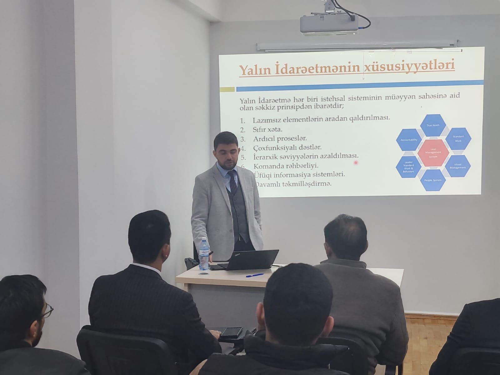 Istehsalat təlimlərinin 3-cü hissəsi keçirilib